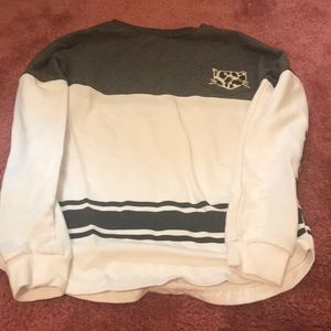 Grey and White sweater